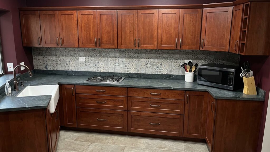 The same kitchen after the remodel